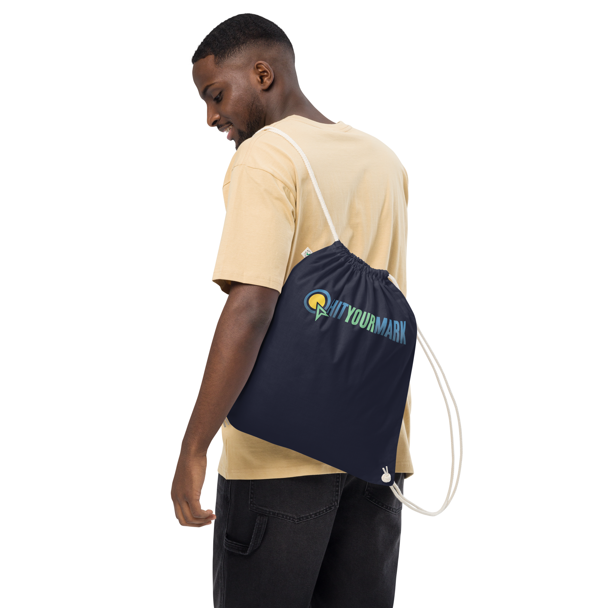 Organic cotton drawstring bag - Image 4